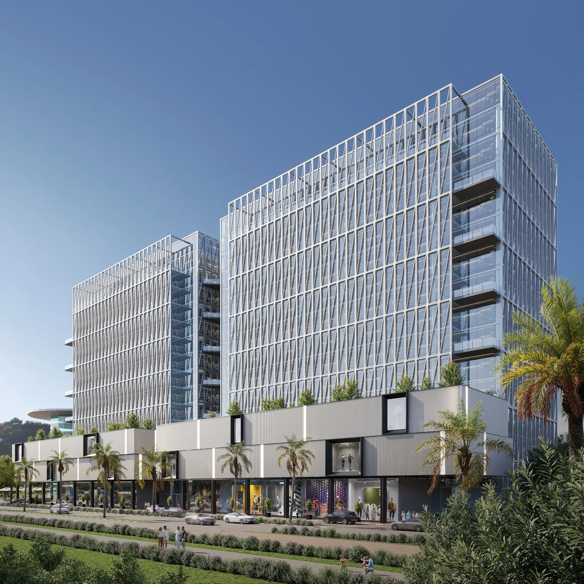 Renaneim Mall, Ra'anana, Israel — 3D RENDERING (3)